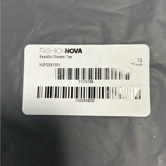 Fashion Nova Beautiful Disaster Tee - Black - Picture 3 of 6